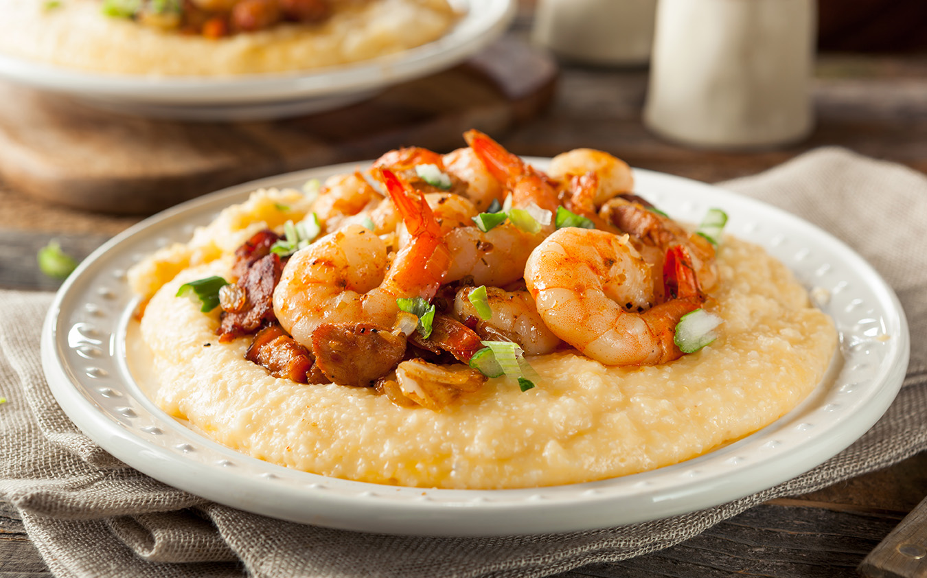 Classic Charleston-style shrimp and grits.